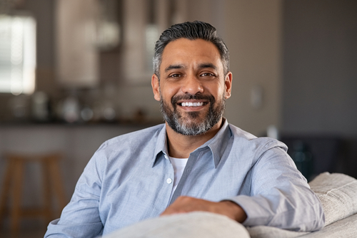 man smiling